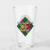 Clan Buchanan Crest over Tartan Glas (Achterkant)