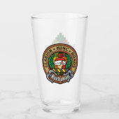 Clan Buchanan Crest over Tartan Glas (Voorkant)
