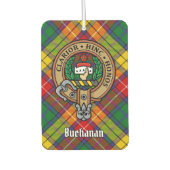 Clan Buchanan Crest over Tartan Luchtverfrisser (Voorkant)