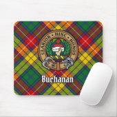 Clan Buchanan Crest over Tartan Muismat (Met muis)