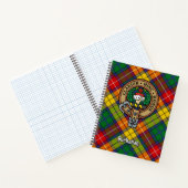 Clan Buchanan Crest over Tartan Notitieboek (Binnen)