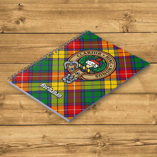 Clan Buchanan Crest over Tartan Notitieboek