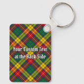 Clan Buchanan Crest over Tartan Sleutelhanger (Achterkant)