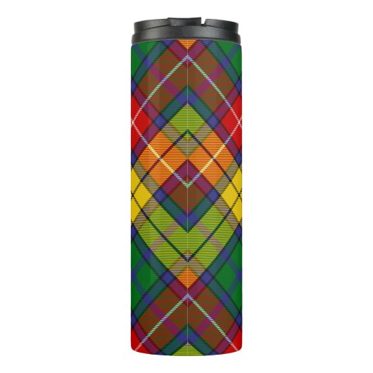 Clan Buchanan Crest over Tartan Thermosbeker (Achterkant)
