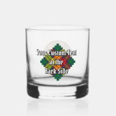Clan Buchanan Crest over Tartan Whisky Glas (Achterkant)