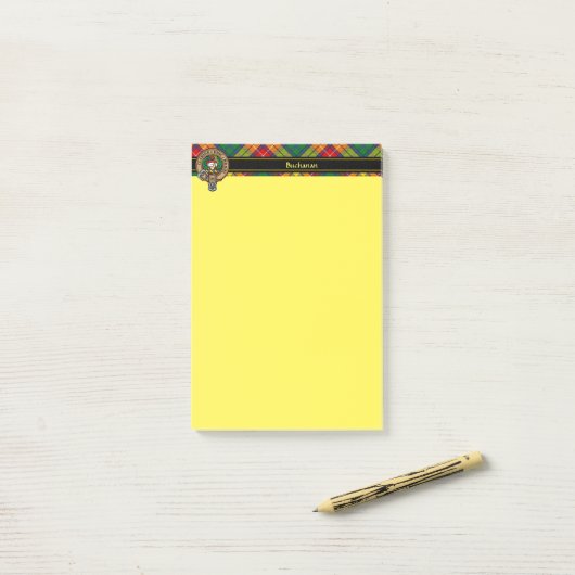 Clan Buchanan Crest Post-it® Notes (Op bureau)