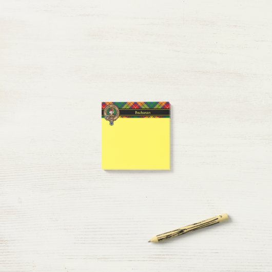 Clan Buchanan Crest Post-it® Notes (Op bureau)