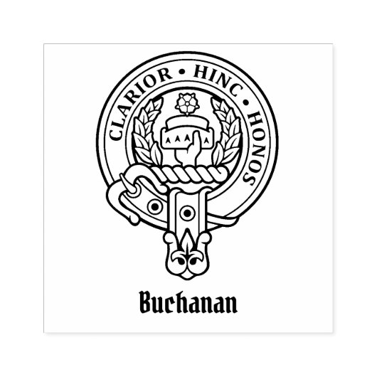 Clan Buchanan Crest Rubberstempel (Afrduk)
