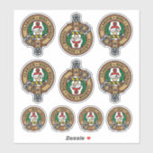 Clan Buchanan Crest Sticker Set (Vel)