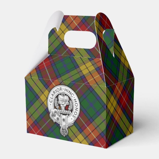 Clan Buchanan Crest & Tartan Bedankdoosjes (Voorkant Zijde)