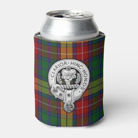 Clan Buchanan Crest & Tartan Blikjeskoeler (Blikje Voorkant)
