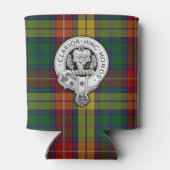 Clan Buchanan Crest & Tartan Blikjeskoeler (Achterkant)