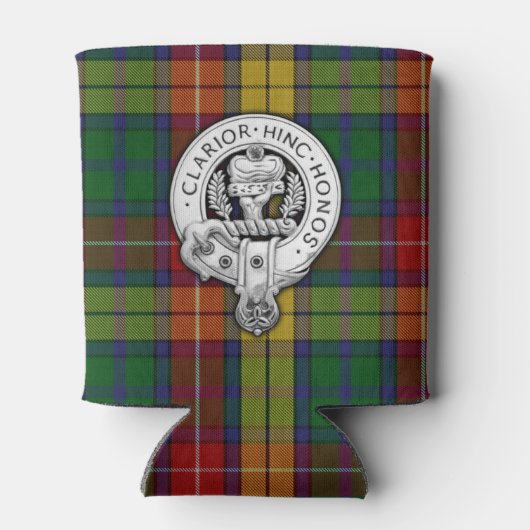 Clan Buchanan Crest & Tartan Blikjeskoeler (Achterkant)