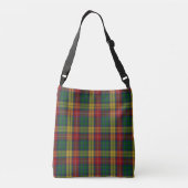 Clan Buchanan Crest & Tartan Crossbody Tas (Achterkant)