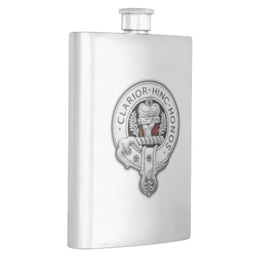 Clan Buchanan Crest & Tartan Flacon (Rechts)