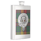 Clan Buchanan Crest & Tartan Flacon (Rechts)