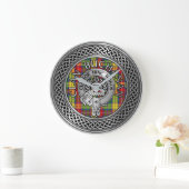 Clan Buchanan Crest & Tartan Knot Grote Klok (Huis)