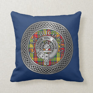 Clan Buchanan Crest & Tartan Knot Kussen