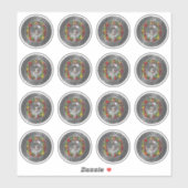 Clan Buchanan Crest & Tartan Knot Sticker (Vel)