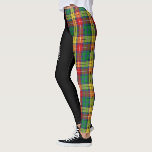 Clan Buchanan Crest & Tartan Leggings (Links)