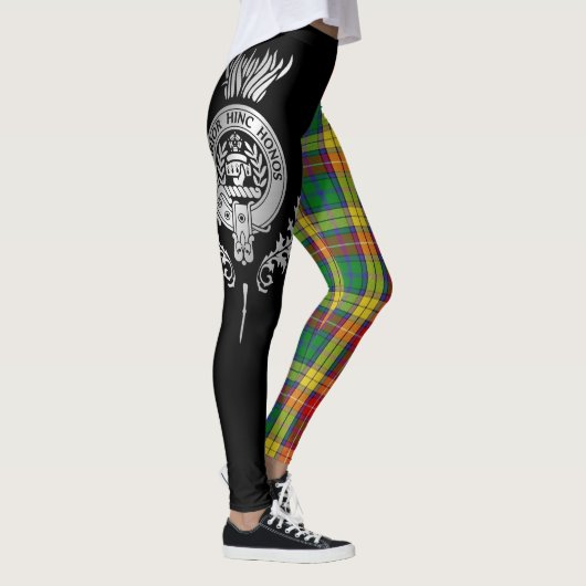 Clan Buchanan Crest & Tartan Leggings (Rechts)