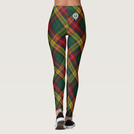 Clan Buchanan Crest & Tartan Leggings (Achterkant)
