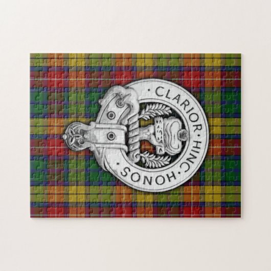 Clan Buchanan Crest & Tartan Legpuzzel (Horizontaal)