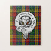 Clan Buchanan Crest & Tartan Legpuzzel (Verticaal)