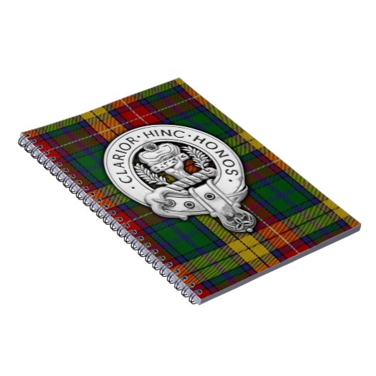 Clan Buchanan Crest & Tartan Notitieboek (Rechterzijde)