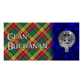 Clan Buchanan Crest & Tartan Perfect Poster (Voorkant)