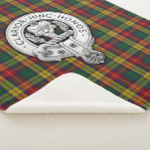Clan Buchanan Crest & Tartan Sherpa Deken (3/4)