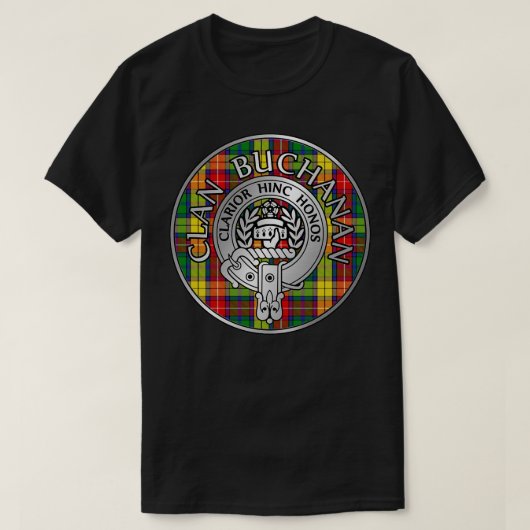 Clan Buchanan Crest Tartan T-shirt (Design voorkant)