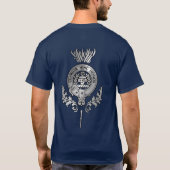 Clan Buchanan Crest Thistle T-shirt (Achterkant)