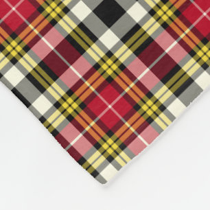 Clan Buchanan Dress Tartan Scottish Pset Pattern Fleece Deken