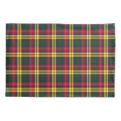 Clan Buchanan Geel, Groen en Rood Schots Plaid Kussensloop (Achterkant)