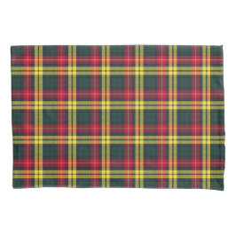 Clan Buchanan Geel, Groen en Rood Schots Plaid Kussensloop