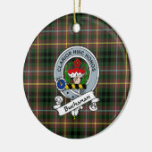 Clan Buchanan Hunting Badge Tartan Pset Keramisch Ornament (Links)