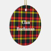 Clan Buchanan Modern Tartan Keramisch Ornament (Rechts)
