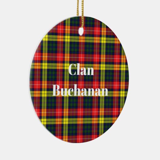 Clan Buchanan Modern Tartan Keramisch Ornament (Rechts)