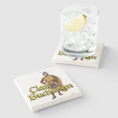Clan Buchanan Old Scottish Tavern Stenen Onderzetter (Zijkant)