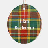 Clan Buchanan Old Sett Tartan Keramisch Ornament (Links)