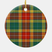 Clan Buchanan Old Sett Tartan Keramisch Ornament (Achterkant)