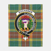 Clan Buchanan Old Sett Tartan Pset Fleece Deken (Voorkant)