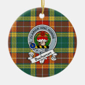 Clan Buchanan Oude Sett Badge Tartan Schotsgeruite Keramisch Ornament (Voorkant)