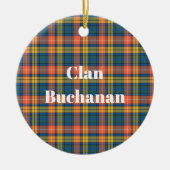 Clan Buchanan Oude Tartan Keramisch Ornament (Voorkant)