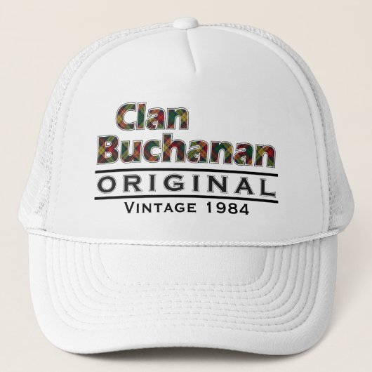 Clan Buchanan  past je geboortejaar aan Trucker Pet (Voorkant)