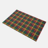 Clan Buchanan Plaid Groen Rood Geel Check Tartan Deurmat (Schuin)