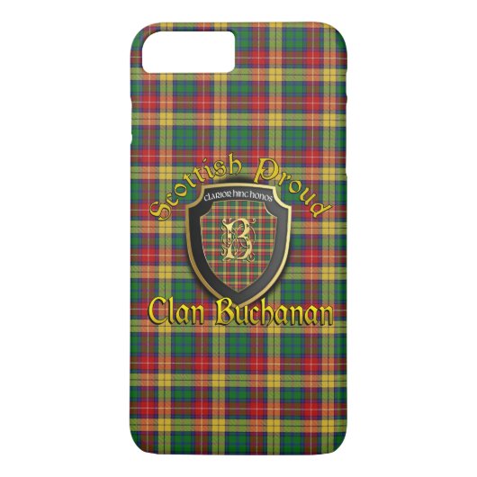 Clan Buchanan Schotse trots iPhone 7 Case-Mate iPhone Case (Achterkant)