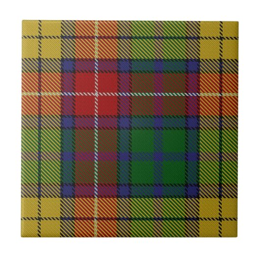 Clan Buchanan Scottish Expressions Tartan Tegeltje (Voorkant)