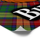 Clan Buchanan Scottish Tartan Poster (Hoek)